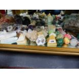 A COLLECTION OF VARIOUS ROCKS AND MINERAL SPECIMENS TO INCLUDE WORKED EXAMPLES.