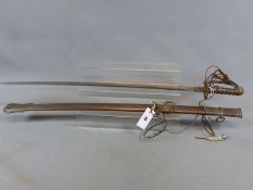 A VICTORIAN 1821 PATTERN CAVALRY SWORD WITH SCABBARD