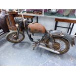 A JAMES CAPTAIN 198cc VILLIERS ENGINED MOTORCYCLE (MODEL K7?) DISMANTLED BUT PRINCIPALLY