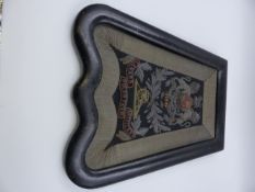 A VICTORIAN OFFICER'S SABRETACHE TO THE FIRST (1ST) LANARK VOLUNTEER ARTILLERY, THE FRONT WITH