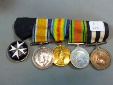 A GROUP OF 1ST AND 2ND WAR MEDALS TO PTE. V.R. SPEAKE G. GUARDS TO INCLUDE ORDER OF ST JOHN, A FIRST