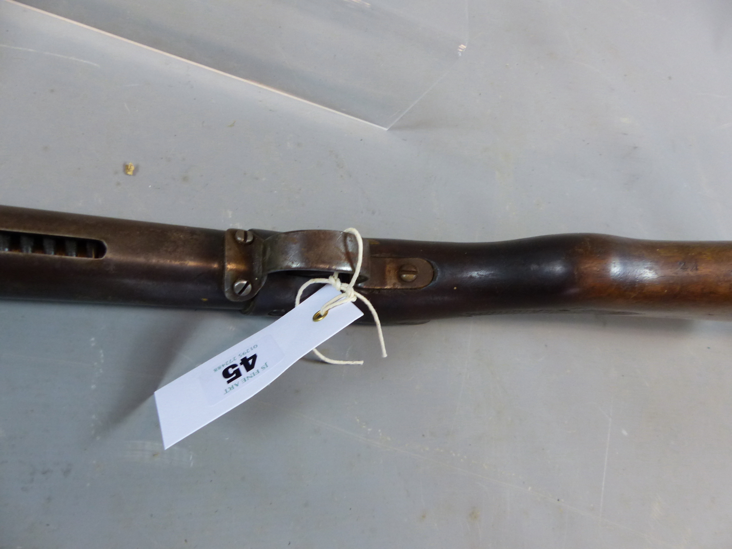 A VINTAGE UN-NAMED UNDERLEVER TAP LOADING AIR RIFLE SERIAL NUMBER S11845 ( NO CERTIFICATE - Image 14 of 15