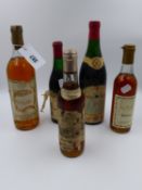 VARIOUS VINTAGE WINES TO INCLUDE NUIT-ST-GEORGE 1961 AND A HALF BOTTLE OF BURGUNDY CHARMES