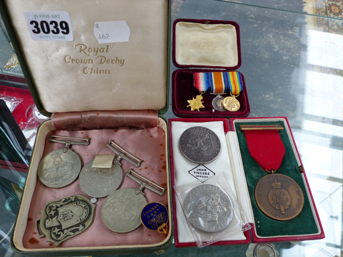 VARIOUS MEDALS, ETC.