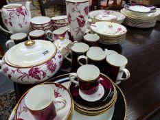 A ROYAL DOULTON DESIRE PATTERN DINNER SERVICE.