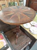 A 19th.C.INLAID TRIPOD TABLE.