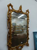 A 19th.C.GILT FRAMED MIRROR.