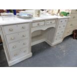 A VICTORIAN PAINTED DRESSING TABLE