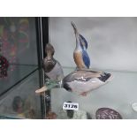 THREE ROYAL COPENHAGEN BIRD FIGURINES.