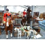 A BESWICK HORSES AND HOUNDS.