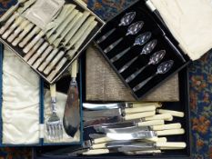 VARIOUS PLATED FLATWARE.