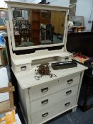 A PAINTED DRESSING TABLE.