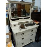 A PAINTED DRESSING TABLE.