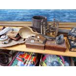 A QTY OF MIDDLE EASTERN AND AFRICAN BOXES AND OTHER TREEN.