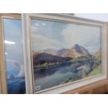 AFTER.....COOPER. A HIGHLAND LAKE VIEW, COLOUR PRINT AND A MARINE SCENE.