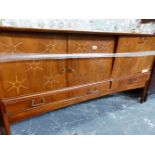 A MID CENTURY HEAL'S SIDEBOARD.