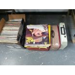 A LARGE QTY OF RECORDS.