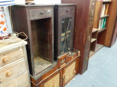 VARIOUS 19th.C.AND OTHER CABINETS, BOOKCASES,ETC.
