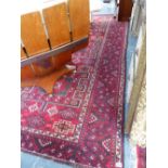 TWO HAND WOVEN EASTERN SMALL RUGS.