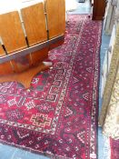 TWO HAND WOVEN EASTERN SMALL RUGS.