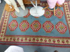 A VINTAGE WOOL EASTERN RUG.