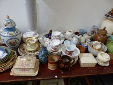 A VERY LARGE COLLECTION OF VICTORIAN AND OTHER CHINA AND GLASSWARES.