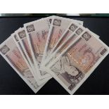 TEN FLORENCE NIGHTINGALE £10 NOTES.