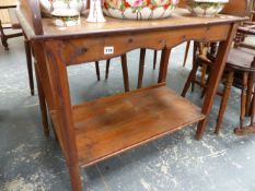 A VICTORIAN PINE WASHSTAND.