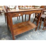 A VICTORIAN PINE WASHSTAND.