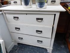 AN EDWARDIAN DRESSING CHEST.