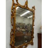 A 19th.C.GILT FRAMED MIRROR.