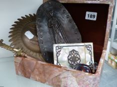 MOTHER OF PEARL CARD CASE AND VARIOUS COLLECTABLE'S.