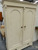 A CONTINENTAL PAINTED PINE CABINET.