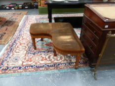 A PAIR OF EDWARDIAN OAK FENDER STOOLS.