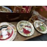 THREE DOULTON SERIESWARE PLATES AND OTHER CHINAWARES.