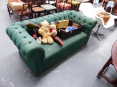 A CHESTERFIELD SETTEE.