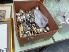 A BOX OF CUTLERY.