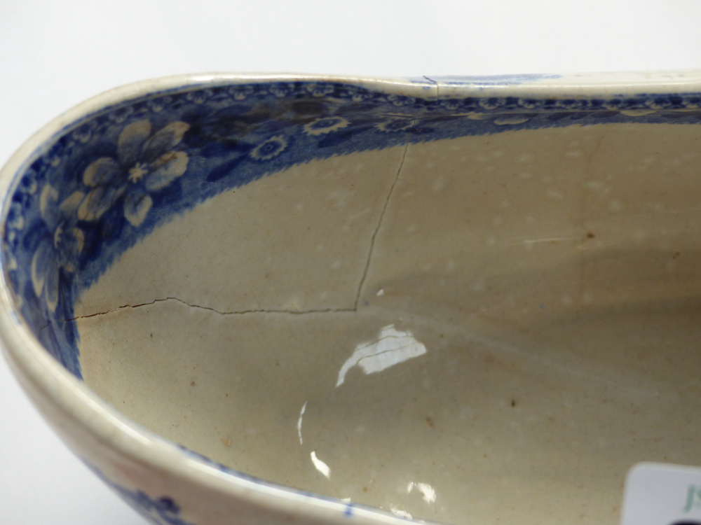 A COPELAND AND GARRET LATE SPODE TRANSFER WARE GRAVY BOAT. - Image 2 of 16