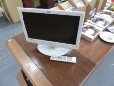 A PORTABLE FLAT SCREEN TV.