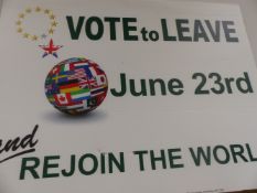 A LEAVE EUROPE PROPOGANDER POSTER.