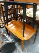 TWO MID CENTURY OCCASIONAL TABLES.