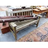 A VINTAGE GARDEN BENCH