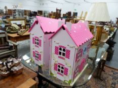 TWO DOLLS HOUSES.