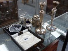 VARIOUS HALLMARKED SILVER ETC.