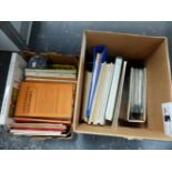 EXPERIMENTAL HUSBANDRY BOOKS TOGETHER WITH STAMP ALBUMS, ETC.