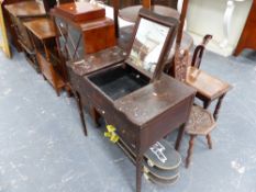 A CONTINENTAL DRESSING TABLE WITH ORIGINAL PAINT FINISH.