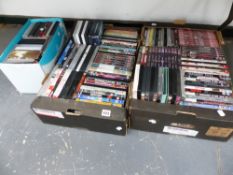 A LARGE COLLECTION OF DVDS