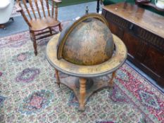 AN ANTIQUE STYLE DRINKS GLOBE.