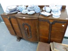 AN OAK SIDEBOARD.