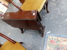 A MAHOGANY SUTHERLAND TABLE.